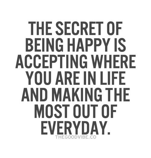 Secret of being Happy
