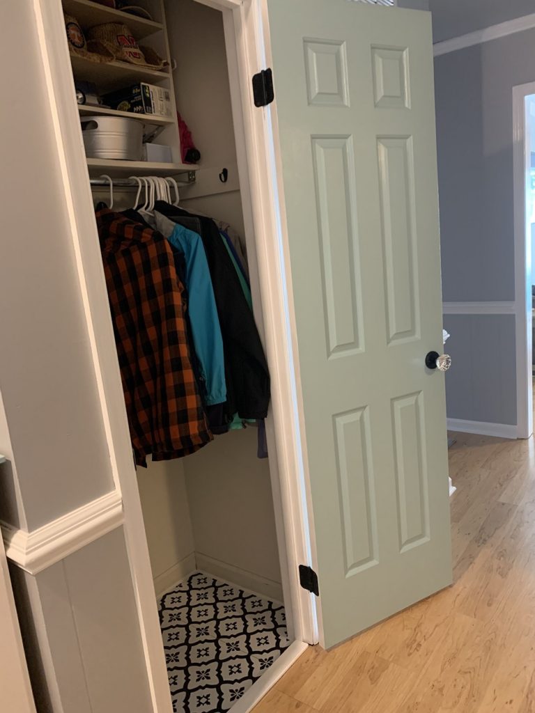 Foyer closet makeover