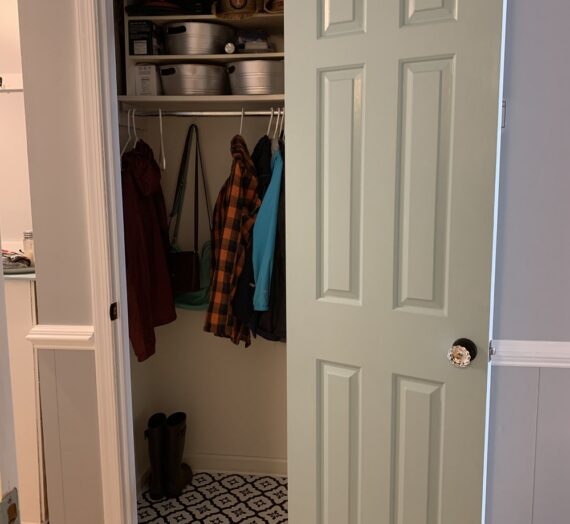 Foyer closet makeover for less than $50