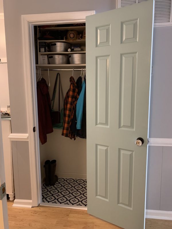 Foyer Closet Makeover For Less Than 50 The Modern Simplest