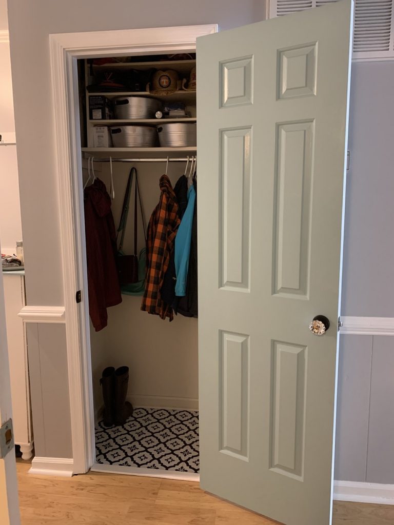 Foyer closet makeover