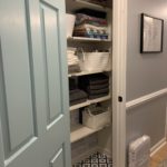 Finished linen closet makeover